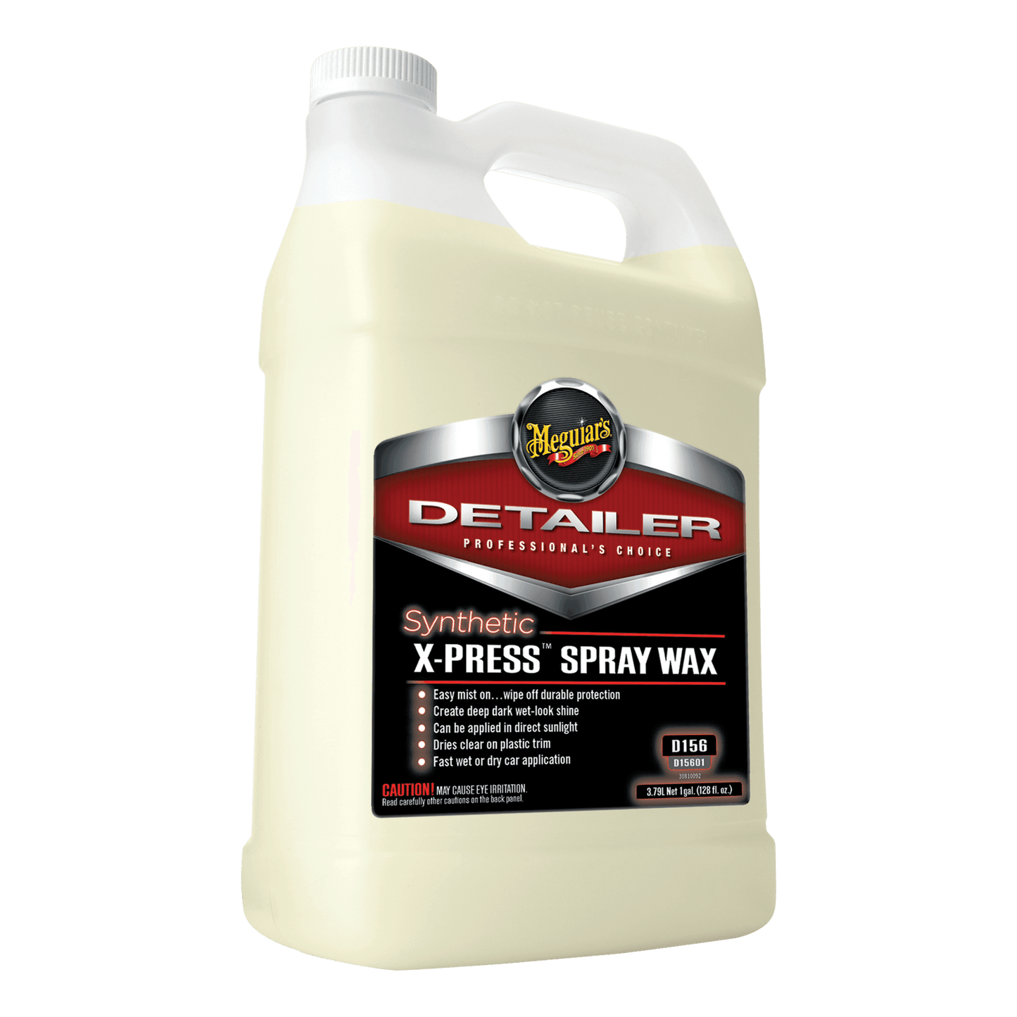Cire en aérosol synthétique X-Press D156 de MEGUIAR'S, gallon