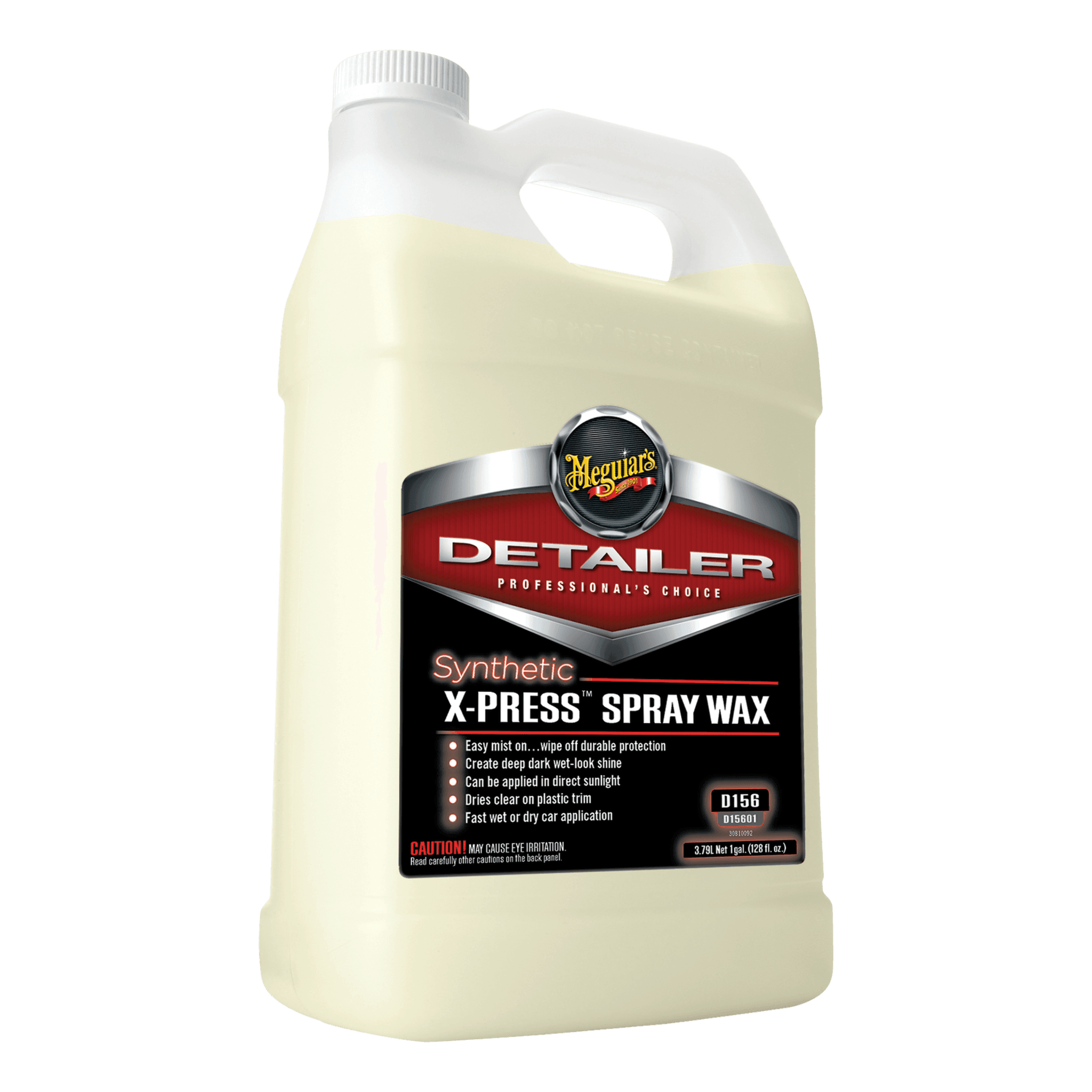 Cire en aérosol synthétique X-Press D156 de MEGUIAR'S, gallon