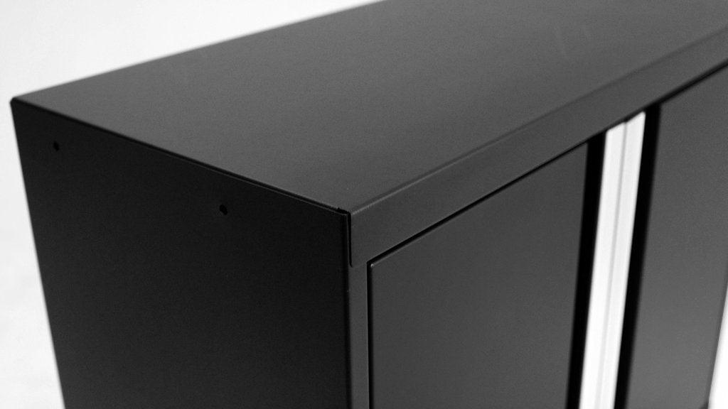 NEWAGE Série Pro 7 Pièces Ensemble de Cabinets avec Cabinet Bas, Cabinet Mural, Tiroir à Outils, Casiers et Plan de Travail de 56 pouces