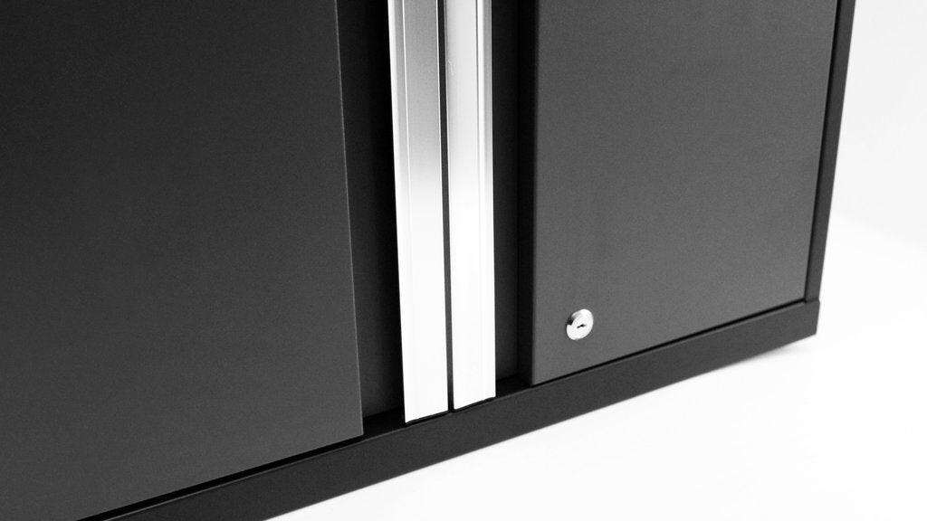 NEWAGE Série Pro 7 Pièces Ensemble de Cabinets avec Cabinet Bas, Cabinet Mural, Tiroir à Outils, Casiers et Plan de Travail de 56 pouces