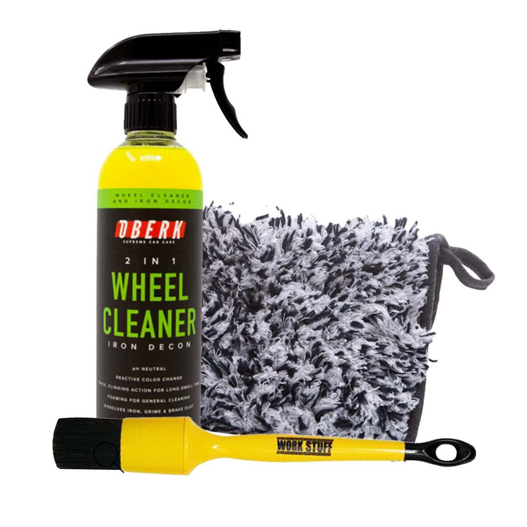 OBERK Kit nettoyant pour jantes 2 en 1
